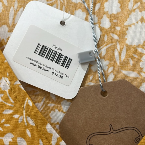 Mustard Floral Top - Picture 3 of 3